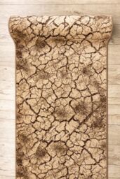 RugsX Karmel Terra Runner in Brown - Size: 80 cm x 370 cm - thumbnail 5