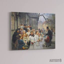 "Artery8 Carl Frithjof Smith After First Communion Canvas Wall Art Print - Size: W24"" x H32""" - thumbnail 2