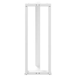 Berkfield Home Bar Table Legs T-Shaped¬†2 pcs White 40x35x(110-111) cm Steel - thumbnail 6