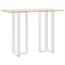 Berkfield Home Bar Table Legs T-Shaped¬†2 pcs White 40x35x(110-111) cm Steel - thumbnail 8