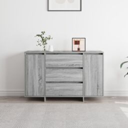 Berkfield Home Sideboard Grey Sonoma 120x41x75 cm Engineered Wood - Size: 120 x 41 x 75 cm - thumbnail 2