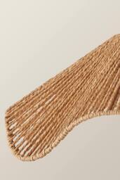ValueLights Farai Natural Woven Rope Wavy Easy Fit Ceiling Lamp Shade with Bulb - thumbnail 4