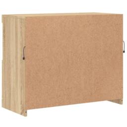 Berkfield Home Sideboard with LED Lights Sonoma Oak 81x37x67 cm in Brown - Size: 81 x 37 x 67 cm - thumbnail 9