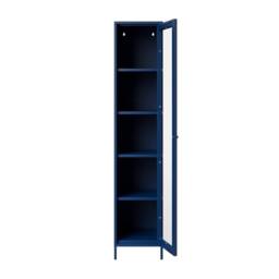 Lemon Pavilion Furniture Frank Storage Cabinet - Steel/Glass - Classic Blue - Flat Packed - thumbnail 3