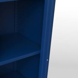 Lemon Pavilion Furniture Frank Storage Cabinet - Steel/Glass - Classic Blue - Flat Packed - thumbnail 4