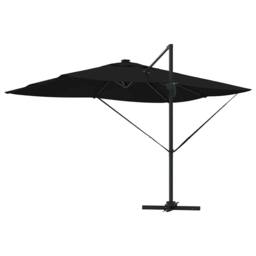Berkfield Home Cantilever Roma Parasol with LEDs Black 352x251x265 cm Aluminium - Size: 352 x 251 x 265 cm - thumbnail 8