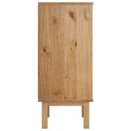 Berkfield Home Drawer Cabinet OTTA Brown&Grey 76.5x39.5x90cm Solid Wood Pine in Grey - Size: 76.5x39.5x90 cm - thumbnail 5