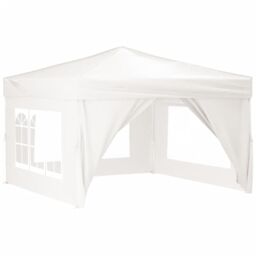 Berkfield Home Folding Party Tent with Sidewalls White 3x3 m - thumbnail 2
