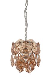Orsina Rydello Small Amber Glass Chandelier in Orange - thumbnail 4