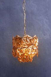 Orsina Rydello Small Amber Glass Chandelier in Orange - thumbnail 3
