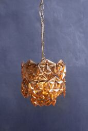Orsina Rydello Small Amber Glass Chandelier in Orange - thumbnail 2