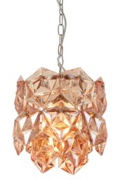 Orsina Rydello Small Amber Glass Chandelier in Orange - thumbnail 5
