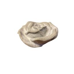 Minster Medium Decorative Flower Ornament - Resin - L15 x W15 x H7 cm - Grey - Size: 1 Pack