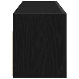 Berkfield Home Bathroom Wall Cabinet Black 100x25x30 cm Engineered Wood - Size: 100 x 25 x 30 cm - thumbnail 6