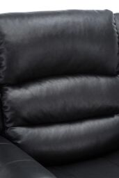 More4Homes Denver Bonded Leather Manual Recliner Stud Sofa Home Lounge Chair in Black - thumbnail 5