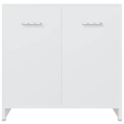 Berkfield Home Sleek 4 Piece Bathroom Furniture Set White - thumbnail 5
