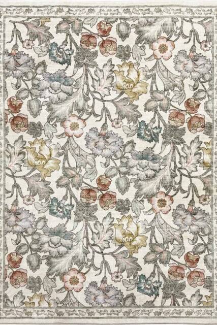 THE RUGS Classical Collection Natural Florals Soft Pile Multicolour Rug - Size: 60 cm x 180 cm - image 1