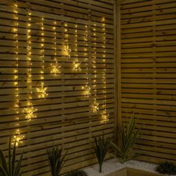 Samuel Alexander 1.2m x 1.2m FlexiBrights Christmas Snowflake Curtain Lights with 267 Warm White LEDs - thumbnail 3