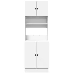 Berkfield Home Kitchen Cabinet White 60x50x180 cm Engineered Wood - Size: 60 x 50 x 180 cm - thumbnail 4