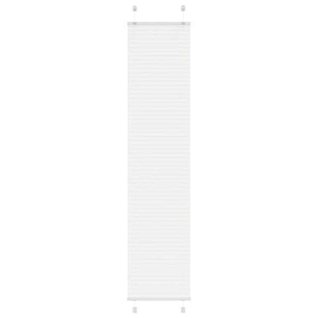 Berkfield Home Pleated Blind White 45x200 cm Fabric Width 44.4 cm Polyester - image 1