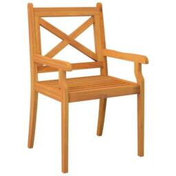 Berkfield Home Outdoor Dining Chairs 3 pcs Solid Wood Acacia in Tan