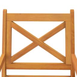 Berkfield Home Outdoor Dining Chairs 3 pcs Solid Wood Acacia in Tan - thumbnail 7