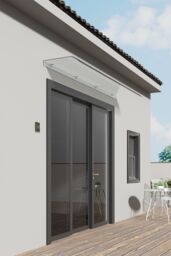 Garden Sanctuary Front Door Window Outdoor Clear Awning Canopy Rain Cover - Size: Large - thumbnail 2
