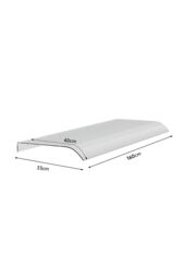 Garden Sanctuary Front Door Window Outdoor Clear Awning Canopy Rain Cover - Size: Large - thumbnail 6