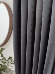 Luxury Living Adi Lined Pencil Pleat Curtains in Charcoal - Size: 117 cm width x 183 cm drop - thumbnail 5