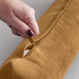 Luxury Living Velvet Chenille Draught Excluder in Tan - Size: 90 cm x 15 cm - thumbnail 5