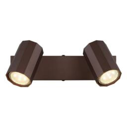 Netlighting James Twin Ceiling Spotlight Bronze Colored Matt 2x GU10 in Brown - thumbnail 3