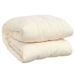 Berkfield Home Weighted Blanket Light Cream 122x183 cm 5 kg Fabric in Blue - thumbnail 2