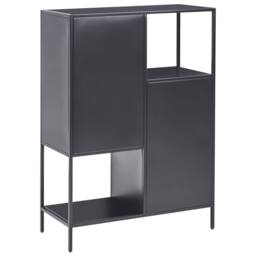 Wyld and Coco Black Powder-Coated Steel 6-Shelf Office Storage Cabinet - thumbnail 7