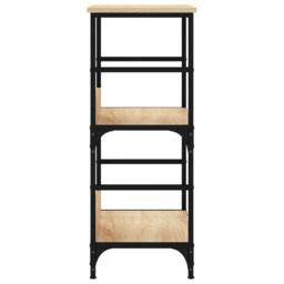 Berkfield Home Bookshelf Sonoma Oak 50x33x82 cm Engineered Wood in Brown - Size: 50 x 33 x 82 cm - thumbnail 5