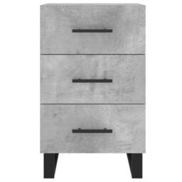 Berkfield Home Bedside Cabinet Concrete Grey 40x40x66 cm Engineered Wood - Size: 40 x 40 x 66 cm - thumbnail 5