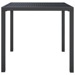 Berkfield Home Garden Table Anthracite 80x80x72 cm Steel in Black - Size: 80 x 80 x 72 cm - thumbnail 4