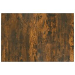 Berkfield Home Bed Headboard with Cabinets Smoked Oak Engineered Wood in Brown - thumbnail 4