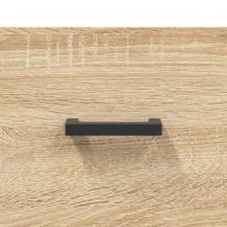 Berkfield Home Modern Bedside Cabinet Sonoma Oak 40x35x47.5 cm Engineered Wood in Light Tan - thumbnail 9