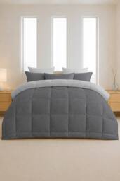 Pamposh 10.5 Tog Duvet Quilt King Size Hotel Quality Duvet in Grey - Size: Single - thumbnail 1