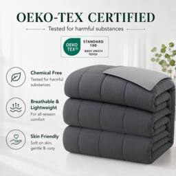 Pamposh 10.5 Tog Duvet Quilt King Size Hotel Quality Duvet in Grey - Size: Single - thumbnail 9
