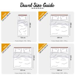 Pamposh 10.5 Tog Duvet Quilt King Size Hotel Quality Duvet in Grey - Size: Single - thumbnail 6
