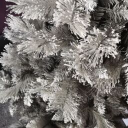 Samuel Alexander 6ft (180cm) Premier Snow Fir Grey PVC Christmas Tree with 587 Cashmere Tips - thumbnail 3