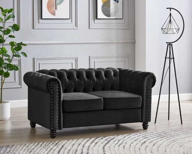 Home Detail Chester 2 Seater Sofa in Black - image 1