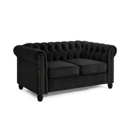 Home Detail Chester 2 Seater Sofa in Black - thumbnail 2