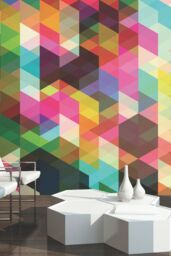 Origin Murals Geometrix Wall Mural - Size: W350 cm x H280 cm - thumbnail 1