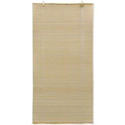 Berkfield Home Roller Blind Bamboo 80x220 cm Natural in Brown - thumbnail 3
