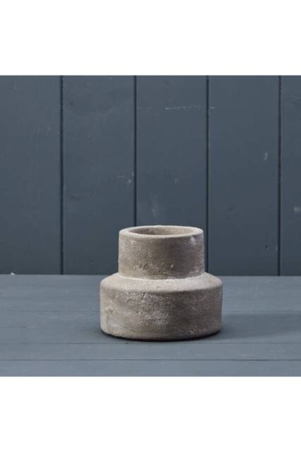 KDMD Grey Tactile Cement Candle or Tealight Holder - image 1