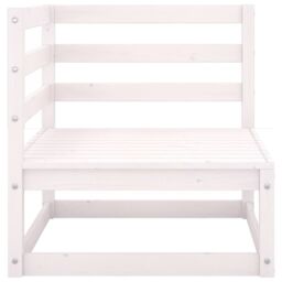 Berkfield Home Garden Corner Sofas 2 pcs White Solid Wood Pine - thumbnail 5