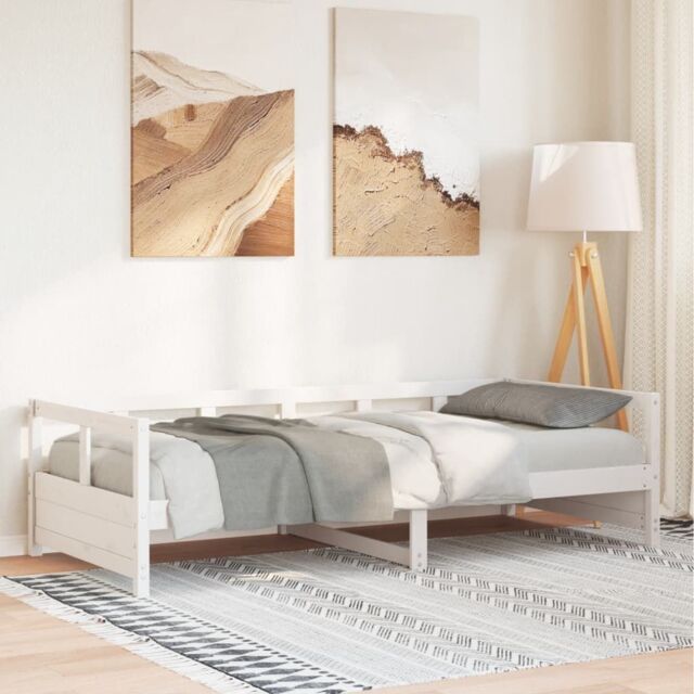 Berkfield Home Daybed without Mattress White 80x200 cm Solid Wood Pine - image 1