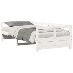 Berkfield Home Daybed without Mattress White 80x200 cm Solid Wood Pine - thumbnail 4